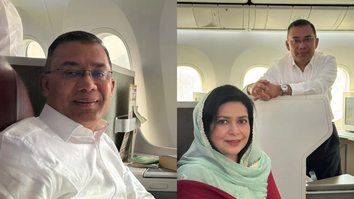 खालिदा जिया के बेटे तारिक रहमान की 17 साल बाद हुई घर वापसी, ढाका की सड़कों पर समर्थकों का हुजूम