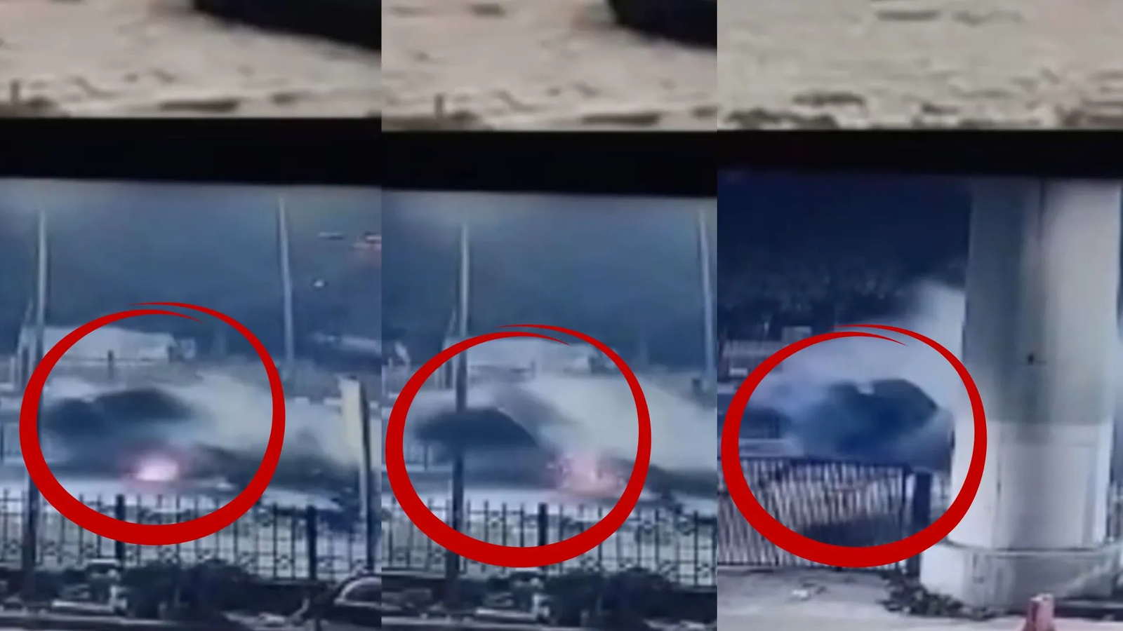 टायर फटने से हुए हादसे का खौफनाक VIDEO, तेज स्पीड में पलटी; फिर घिसटती चली गई कार