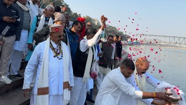 श्रद्धा, आंसू और स्मृतियां; फल्गु के तट पर महाराष्ट्र के पूर्व डिप्टी सीएम अजित पवार को अंतिम विदाई