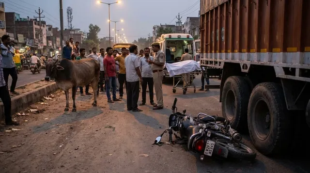 पूर्वी दिल्ली में दर्दनाक हादसा, गाय के सामने आने पर बाइक फिसलकर ट्रक में घुसी; 9 साल की बच्ची की मौत