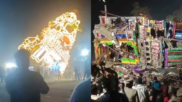 तमिलनाडु: वेल्लोर में शोभा यात्रा के दौरान गिरा 60 फीट ऊंचा रथ, 7 लोग घायल