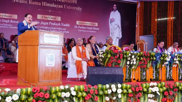 डिग्री के साथ मानवता की सेवा का दायित्व भी जुड़ा है, देहरादून में SRHU के दीक्षा समारोह में बोले जेपी नड्डा