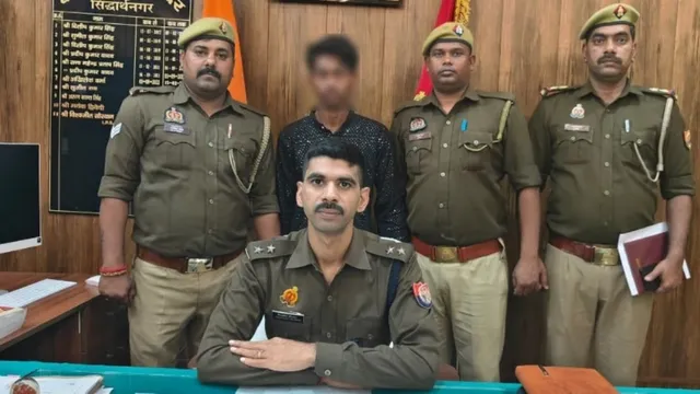 सिद्धार्थनगर में दुष्कर्म का आरोपी गिरफ्तार, एक साल से फरार था 25 हजार का इनामी बदमाश