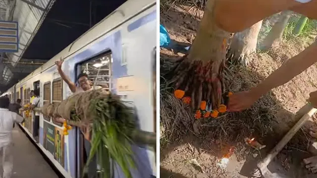 होलिका दहन के लिए पेड़ के तने को ट्रेन के डिब्बे के बाहर बांधकर ले गए, छह के खिलाफ मामला दर्ज