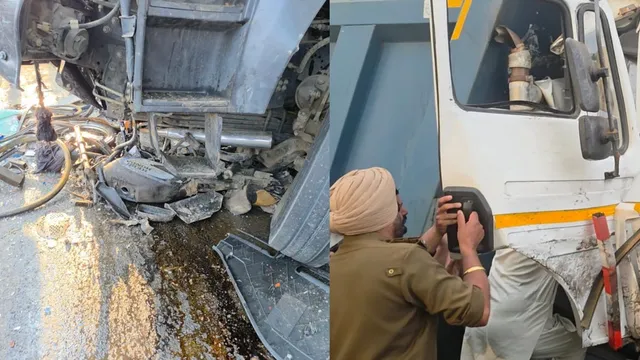 पंजाब के पटियाला में भीषण सड़क हादसा, बाइक सवार को बचाने के चक्कर में बस और डंपर के बीच जोरदार टक्कर; दो की मौत