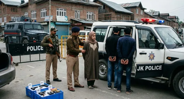 श्रीनगर में लश्कर-ए-तैयबा का बड़ा मॉड्यूल ध्वस्त, एक महिला समेत तीन लोग हथियार और गोला-बारूद के साथ गिरफ्तार