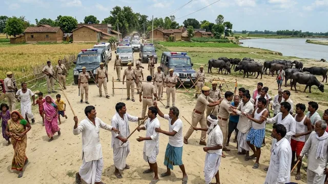 भैंस चराने के विवाद में दो पक्षों के बीच फायरिंग, 3 जिलों की पहुंची पुलिस