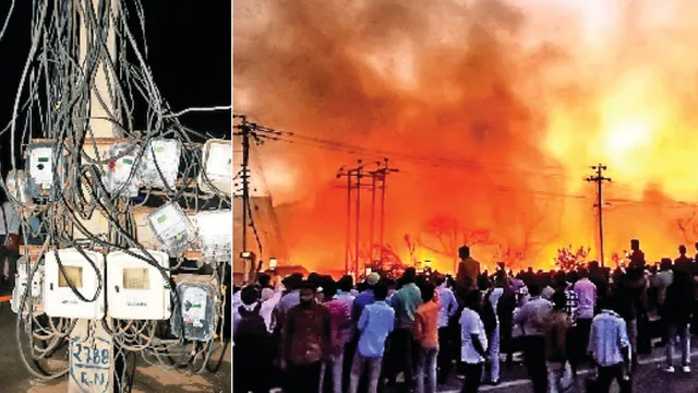 लखनऊ झुग्गी अग्निकांड: एक ही खंभे पर लटके मिले दर्जनों मीटर, बिजली विभाग करेगा कनेक्शनों की जांच