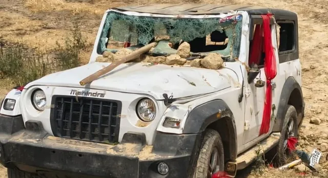 संतकबीर नगर में थार का तांडव: बारातियों पर चढ़ी बेकाबू गाड़ी, छह घायल