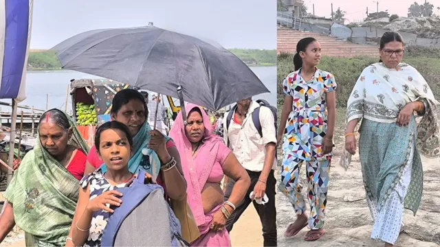 भागलपुर में विक्रमशिला पुल का स्लैब गिरने के बाद नाव, गर्मी, जाम और सूनी सड़कों के बीच लोगों की जद्दोजहद