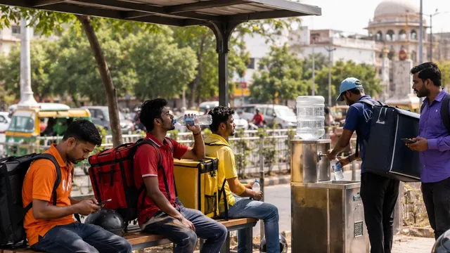 पटना में भीषण गर्मी से डिलीवरी कर्मियों को मिलेगी राहत, बनेंगे शेड और पेयजल केंद्र