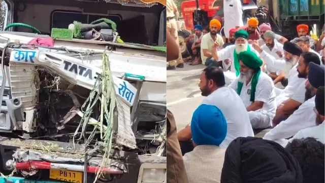 पटियाला- समाना रोड पर मौत का तांडव, तेज रफ्तार टिप्पर ट्रैक्टर को आधा किलोमीटर घसीटता ले गया; दो युवकों की मौत