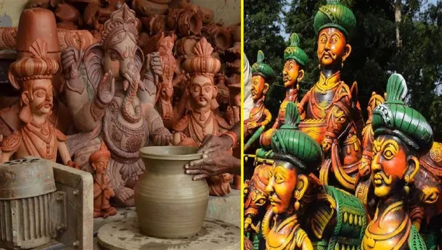 गोरखपुर में त्योहारों से पहले मौसम की मार, टेराकोटा शिल्पकारों की बढ़ी बेचैनी