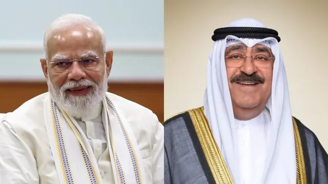 पश्चिम एशिया संकट पर पीएम मोदी की बड़ी कूटनीतिक पहल  कुवैत के अमीर से की अहम बातचीत
