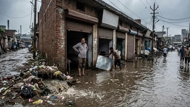 नालियों की सफाई नहीं, वर्षा के बाद के-ब्लॉक में जलभराव; कारोबारियों ने यूपीसीडा के खिलाफ आंदोलन की दी चेतावनी