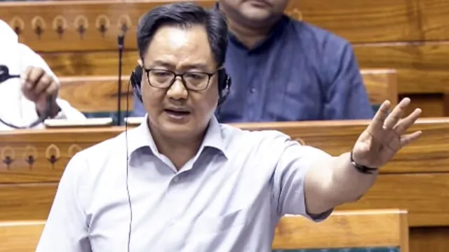 ‘हंगामा नहीं, चर्चा करें’, संसद में विपक्ष के विरोध पर किरेन रिजिजू की अपील