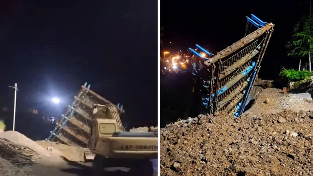 हिमाचल में बरसात ने किया बेहाल, सांगला में लैंडस्लाइड के बाद बैली ब्रिज ढहा, कुनिहार में चलती कार में गिरी चट्टानें