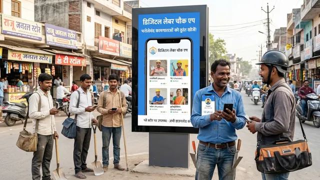 मजदूर ढूंढने की टेंशन खत्म! अब घर बैठे ‘डिजिटल लेबर चौक’ से बुलाएं श्रमिक, सुरक्षा की भी नो टेंशन
