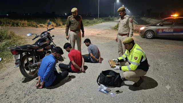 खरखौदा में बड़ी कार्रवाई, 1 किलो से अधिक चरस के साथ तीन तस्कर गिरफ्तार