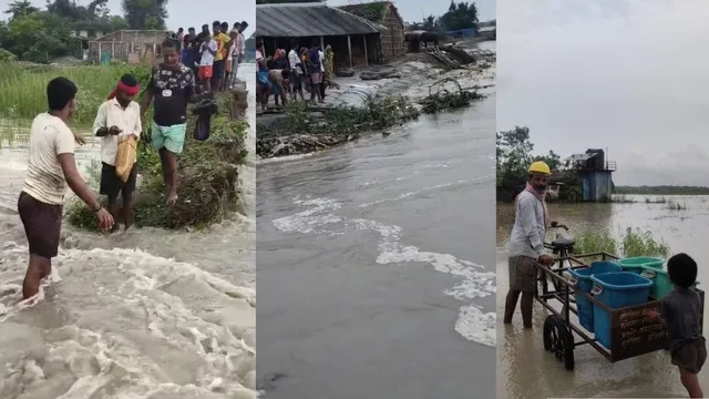 कोसी नदी के उफान से कटी बिहार की ‘लाइफलाइन’ सड़क; नदी में समाए 12 से अधिक घर, दर्जनों गांवों का संपर्क पूरी तरह भंग