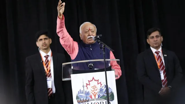 चरित्र और आचरण के बल पर भारत बना विश्व गुरु, महाशक्ति नहीं: कनाडा में बोले RSS प्रमुख मोहन भागवत