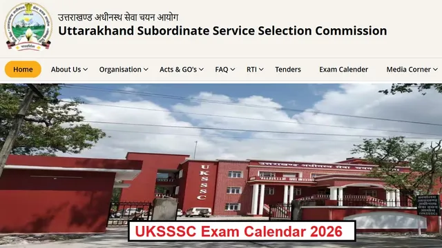 UKSSSC Exam Calendar 2026: उत्तराखंड ग्रुप-C की 26 भर्तियों के लिए एग्जाम डेट घोषित, वैकेंसी वाइज करें चेक
