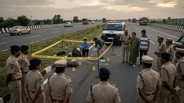 आंध्र प्रदेश: हाईवे पर मिला खून से लथपथ शव, पुलिस को पत्नी और बेटे पर हत्या का शक