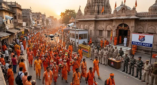 कांवड़ियों के वेश में तैनात रहेंगे सुरक्षाकर्मी, ड्रोन और CCTV से होगी निगरानी; प्रमुख मंदिरों पर रहेगा पुलिस-PAC का पहरा