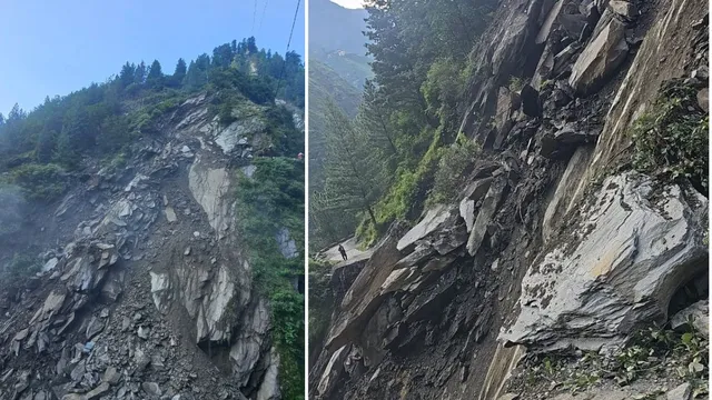 हिमाचल के भरमौर में दरका पहाड़, सड़क का मिट गया नामोनिशान; वीडियो देख कांप जाएगी रूह