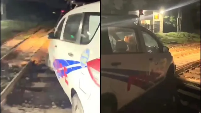 अमृतसर में रेलवे ट्रैक पर PCR चढ़ाने वाले पुलिसकर्मी निलंबित, वीडियो वायरल के बाद एक्शन