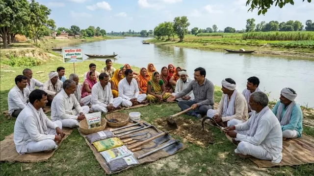 यूपी में नदी किनारे किसानों को मिलेगी प्राकृतिक खेती की ट्रेनिंग, जौनपुर में मुफ्त कृषि उपकरण