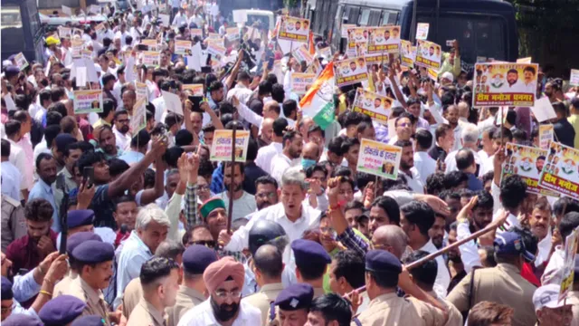 देहरादून में कांग्रेस का प्रदर्शन, CEC ज्ञानेश कुमार को हटाने की मांग; सचिवालय घेराव में पहुंचे हरीश रावत