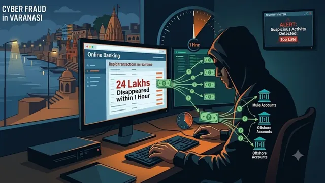 बैंक वालों से भी तेज न‍िकले साइबर ठग, एक घंटे में ठिकाने लगाए 24 लाख रुपये, बीएचयू के एसबीआइ शाखा का मामला