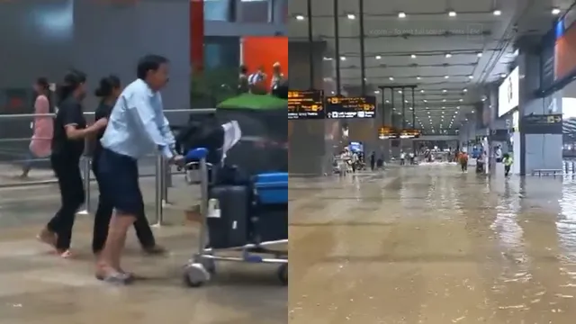 IGI एयरपोर्ट के T3 पर भरा पानी, दो घंटे की बारिश में डूबी दिल्ली; ऑरेंज अलर्ट जारी