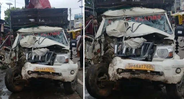 महराजगंज में बेकाबू पिकअप ने दुकान में मचाई तबाही, दो की हालत गंभीर