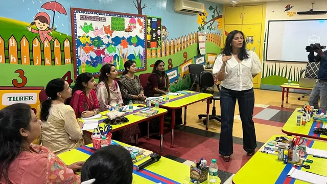 वाराणसी में कडल्ली कैटरपिलर स्कूल में शिक्षक प्रशिक्षण कार्यशाला आयोजित, श‍िक्षा के आधुन‍िक तौर तरीकों को स‍िखाया