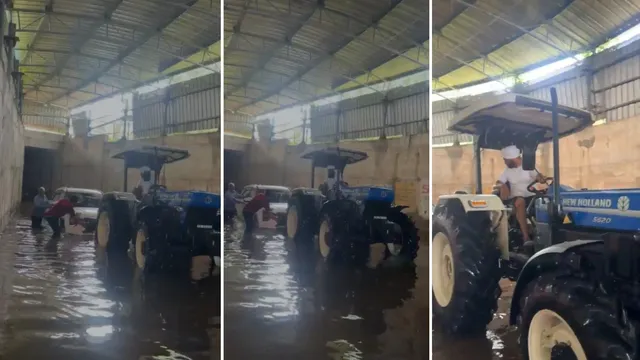 VIDEO: मोहाली में जनेतपुर अंडरपास बना ‘मौत का जाल’, बारिश में डूबी कई गाड़ियां; ग्रामीणों से ट्रैक्टर से की मदद