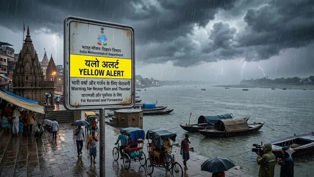 मौसम व‍िभाग ने जारी क‍िया चौंकाने वाला यलो अलर्ट, वाराणसी सह‍ित पूर्वांचल में फ‍िर होगी झमाझम बरसात