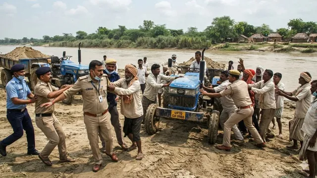 छापेमारी करने पहुंची टीम से भिड़े बालू कारोबारी, बांका में धक्का-मुक्की; एक ट्रैक्टर लेकर फरार, दो जब्त