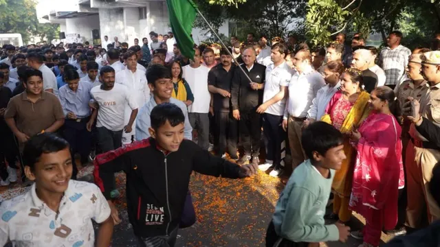 पलवल में ‘रन फॉर यूनिटी’ में उमड़ा जनसैलाब, हजारों युवाओं के साथ दौड़े खेल मंत्री गौरव गौतम