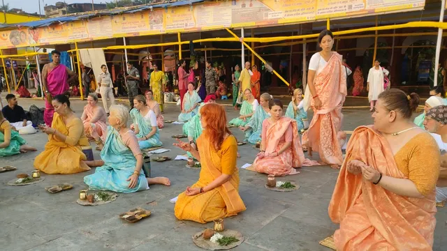 गया जी में आस्था का अनोखा संगम, रूस-यूक्रेन-जर्मनी से पहुंचे 22 विदेशी; फल्गु तट पर किया पितरों का पिंडदान